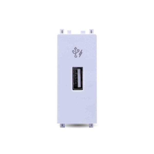 IN8431USB_WE | Zencelo India-2.1A 5V Usb Charger,1 Module-White - Schneider Electric