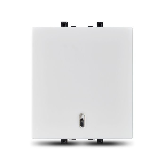 in8482_16_01.jpg IN8482/16 | ZENcelo India - 16AX/20A 1 Way 2 Module Full Flat Switch with Neon-White - Schneider Electric - Image 1