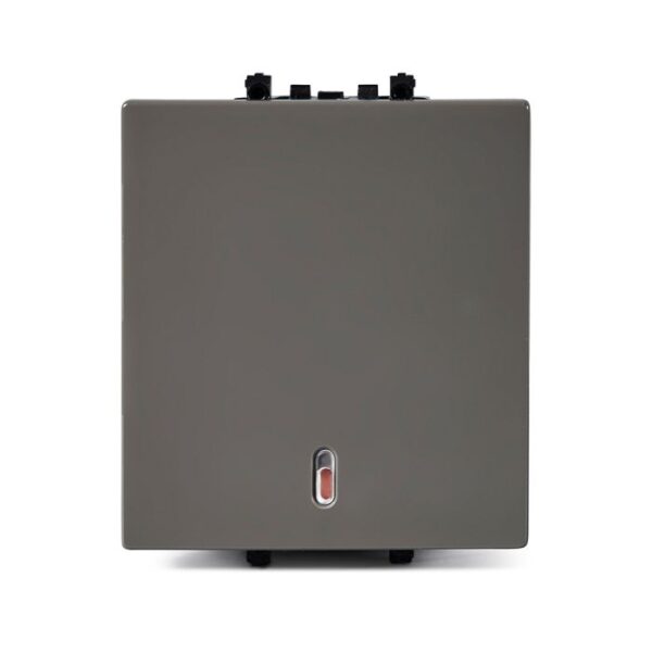 IN8482/16(BZ) | ZENcelo India - 16AX/20A 1 Way 2 Module Full Flat Switch with Neon-Dark Grey - Schneider Electric