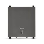 IN8486/20(BZ) | ZENcelo India - 20A 2 Module Double Pole Full Flat Switch with Neon -Dark Grey - Schneider Electric