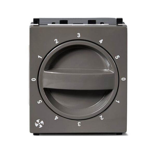 IN84SFR(BZ) | ZENcelo India - 2 Module Step type Fan regulator - Dark Grey - Schneider Electric