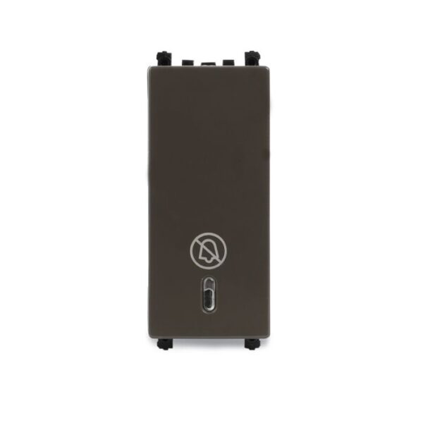 INH8452(BZ) | ZENcelo India - Full-Flat Illuminated "Do Not Disturb " Switch -Dark Grey - Schneider Electric