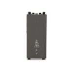 INH8455(BZ) | ZENcelo India - 2 Module Illuminated switch with "Make My Room" -Dark Grey - Schneider Electric