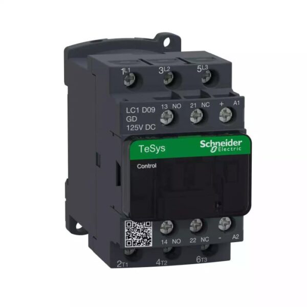 LC1D09GD | TeSys contactor 3P AC3 9A 125VDC coil - Schneider Electric
