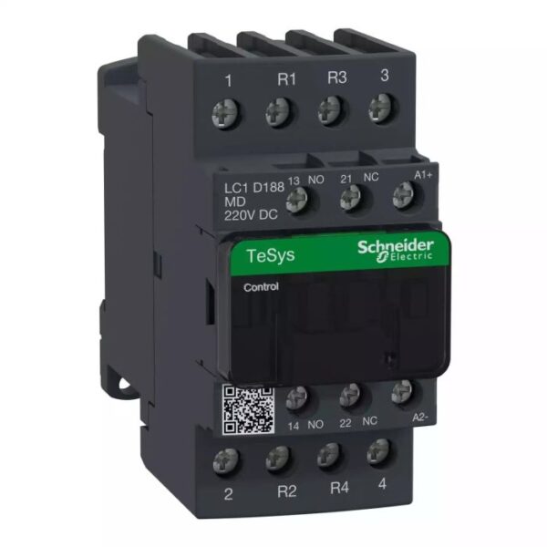 LC1D188MD | TeSys 4P CTR 32A AC1 2NO 2NC 220VDC COIL - Schneider Electric