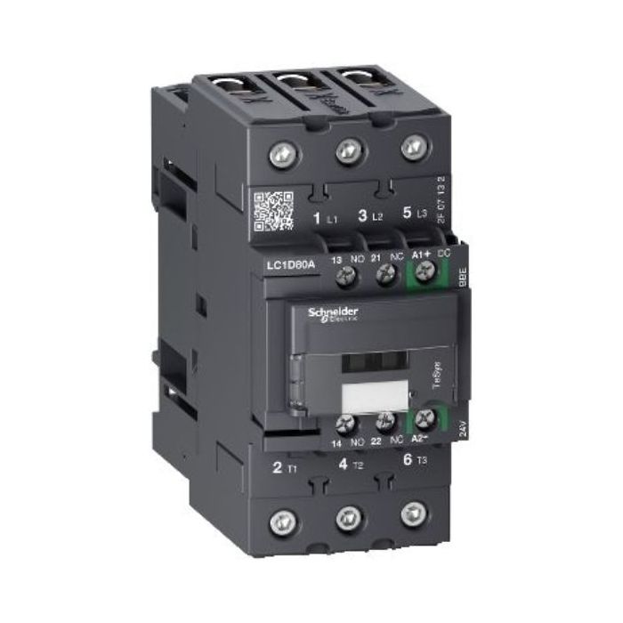 LC1D80ABBE TeSys 80A 3P contactor with 24V DC control Schneider Electric lc1d80abbe