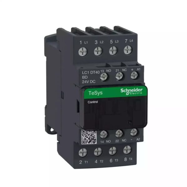 LC1DT40BD | TeSys 4P CONTACTOR 40A AC-1 24VDC COIL - Schneider Electric