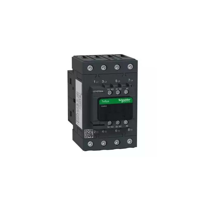 LC1DT80AF7 TeSys 4P EVERLINK CTR 80A AC1 110VAC Schneider Electric lc1dt80af7