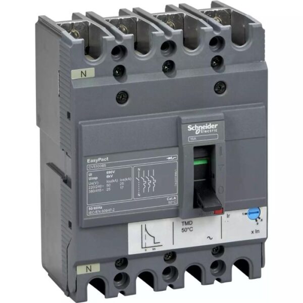 LV510955 | CVS100BS TM50D 4P3D circuit breaker - Schneider Electric
