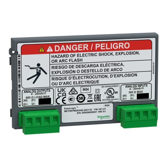 metsepm2kanlgio11d_image_1500x1500.jpg METSEPM2KANLGIO11D | Easylogic PM2x30 Analog IO Module 1-IO - Schneider Electric - Image 1