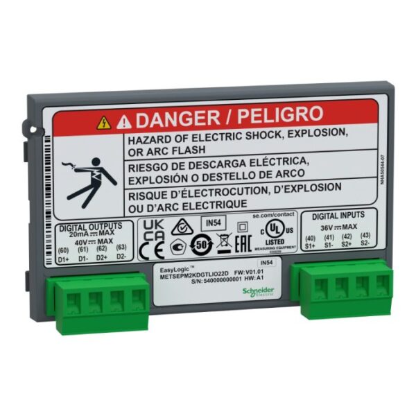 METSEPM2KDGTLIO22D | Easylogic PM2x30 Digital IO Module 2-IO - Schneider Electric