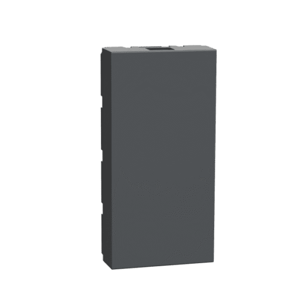 MLBLANK1M_AN | Blind Cover, Miluz Lara, 1 Module, Anthracite - Schneider Electric