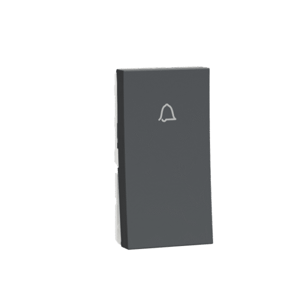 MLBP1M_AN | Bell Press Switch, Miluz Lara, 6A, 1 Module, Anthracite - Schneider Electric