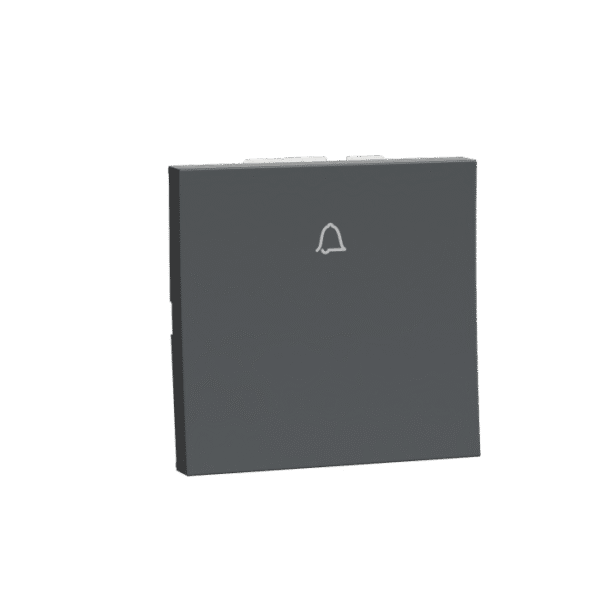 MLBP2M_AN | Bell Press Switch, Miluz Lara, 6A, 2 Module, Anthracite - Schneider Electric