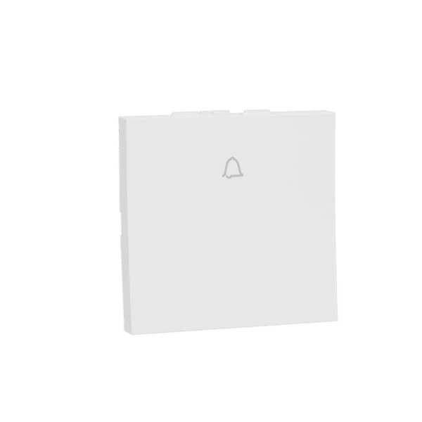 MLBP2M_WH | Bell Press Switch, Miluz Lara, 6A, 2 Module, White - Schneider Electric