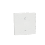 MLBPI2M_WH | Bell Press Switch, Miluz Lara, 6A, Indicator, 2 Module, White - Schneider Electric