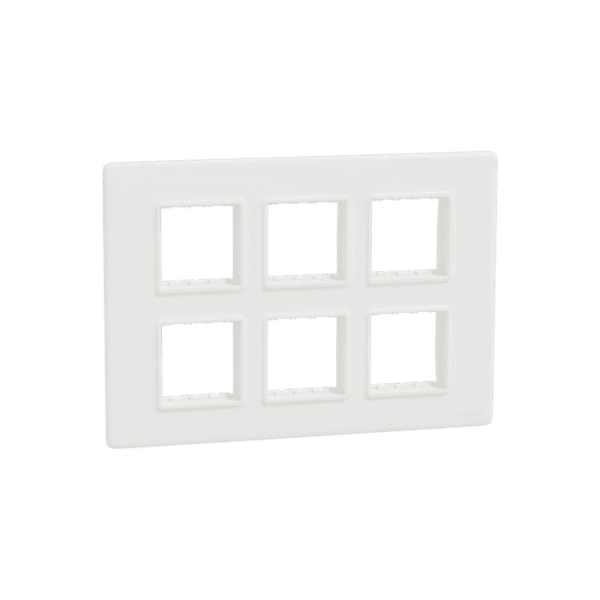 MLCP12M_WH | Cover Frame, Miluz Lara, 12 Module, White - Schneider Electric