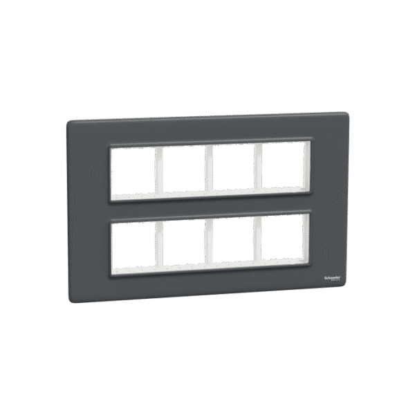MLCP16M_AN | Cover Frame, Miluz Lara, 16 Module, Anthracite - Schneider Electric