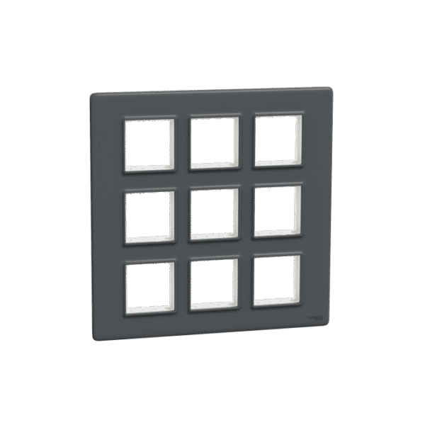 MLCP18M_AN | Cover Frame, Miluz Lara, 18 Module, Anthracite - Schneider Electric