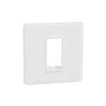 MLCP1M_WH | Cover Frame, Miluz Lara, 1 Module, White - Schneider Electric
