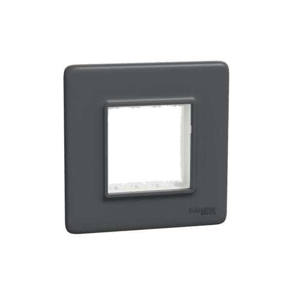 MLCP2M_AN | Cover Frame, Miluz Lara, 2 Module, Anthracite - Schneider Electric