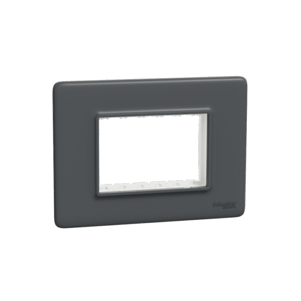 MLCP3M_AN | Cover Frame, Miluz Lara, 3 Module, Anthracite - Schneider Electric