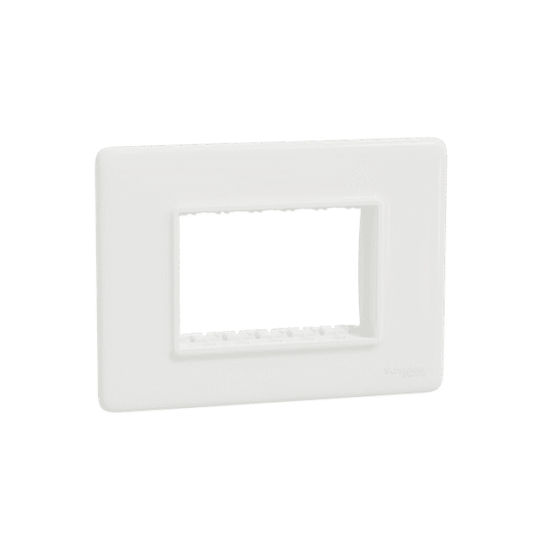 MLCP3M_WH | Cover Frame, Miluz Lara, 3 Module, White - Schneider Electric