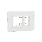 MLCP3MU_WH | Cover Frame, Miluz Lara, Unigrid, 3 Module, White - Schneider Electric