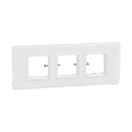 MLCP6M_WH | Cover Frame, Miluz Lara, 6 Module, White - Schneider Electric