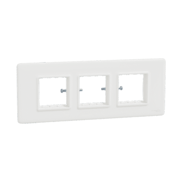 MLCP6M_WH | Cover Frame, Miluz Lara, 6 Module, White - Schneider Electric