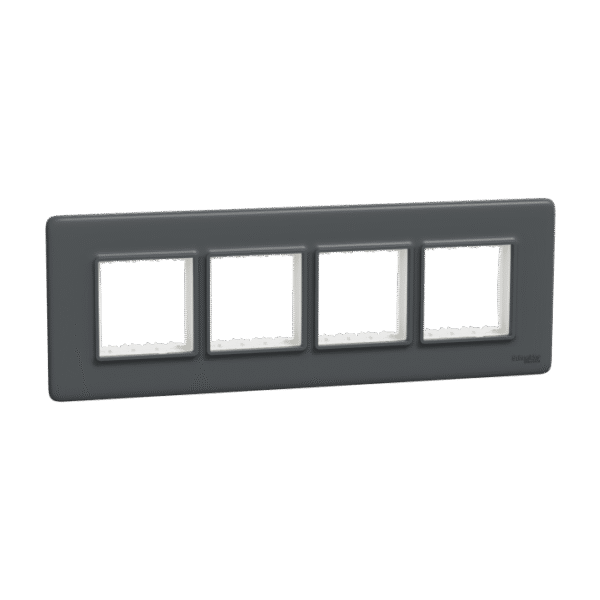 MLCP8MH_AN | Cover Frame, Miluz Lara, 8 Module, Anthracite - Schneider Electric