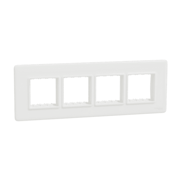 MLCP8MH_WH | Cover Frame, Miluz Lara, 8 Module, White - Schneider Electric