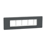 MLCP9M_AN | Cover Frame, Miluz Lara, 9 Module, Anthracite - Schneider Electric