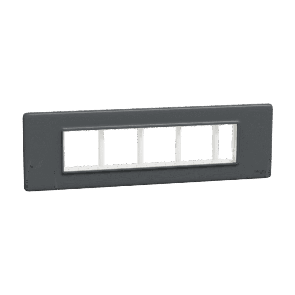 MLCP9M_AN | Cover Frame, Miluz Lara, 9 Module, Anthracite - Schneider Electric