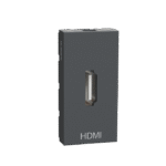MLHDMI1M_AN | Hdmi Socket, Miluz Lara, Preterminated, 1 Module, Anthracite - Schneider Electric