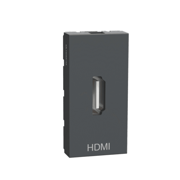 MLHDMI1M_AN | Hdmi Socket, Miluz Lara, Preterminated, 1 Module, Anthracite - Schneider Electric