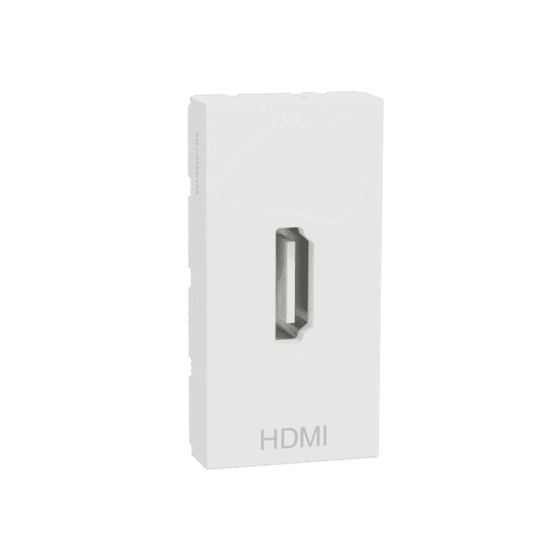 MLHDMI1M_WH | Hdmi Socket, Miluz Lara, Preterminated, 1 Module, White - Schneider Electric