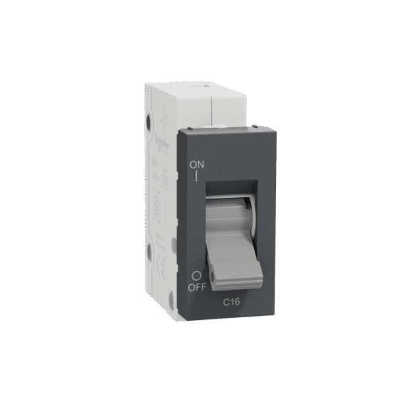 MLMM161P_AN | Miniature Circuit-Breaker, Miluz Lara, 16A, C-Curve, 1 Module, Anthracite - Schneider Electric