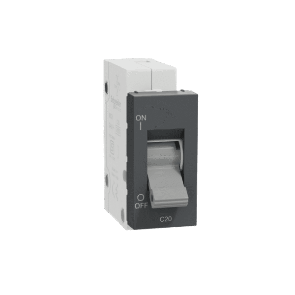 MLMM201P_AN | Miniature Circuit-Breaker, Miluz Lara, 20A, C-Curve, 1 Module, Anthracite - Schneider Electric
