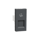 MLRJ451M_AN | Data Socket, Miluz Lara, Rj45 8(8), Stp, Cat6, 1 Module, Anthracite - Schneider Electric