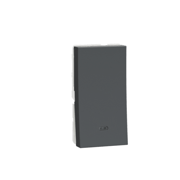MLSWI161M1W_AN | Switch, Miluz Lara, 16A, 1 Way, Indicator, 1 Module, Anthracite - Schneider Electric