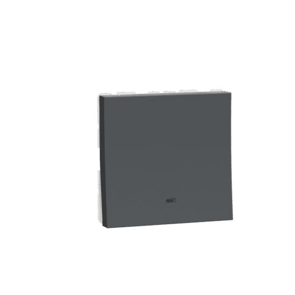 MLSWI202MDP_AN | Switch, Miluz Lara, 20A, 2 Pole, Indicator, 2 Module, Anthracite - Schneider Electric