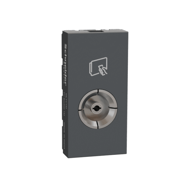 MLTV1M_AN | Tv Socket, Miluz Lara, Co-Axial, F Connectors, 1 Module, Anthracite - Schneider Electric