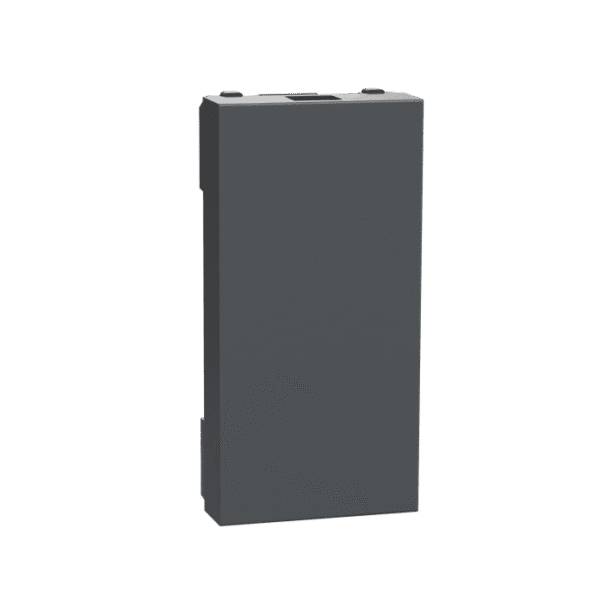 MZBLANK1M_AN | Blank Cover, Miluz Zeta, 1 Module, Anthracite - Schneider Electric