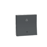MZBPI2M_AN | Bell Press Switch, Miluz Zeta, 6A, Indicator, 2 Module, Anthracite - Schneider Electric