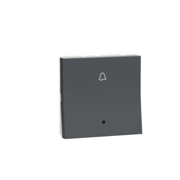 MZBPI2M_AN | Bell Press Switch, Miluz Zeta, 6A, Indicator, 2 Module, Anthracite - Schneider Electric