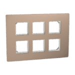 MZCP12M_BZ | Cover Frame, Miluz Zeta, 12 Module, Bronze - Schneider Electric