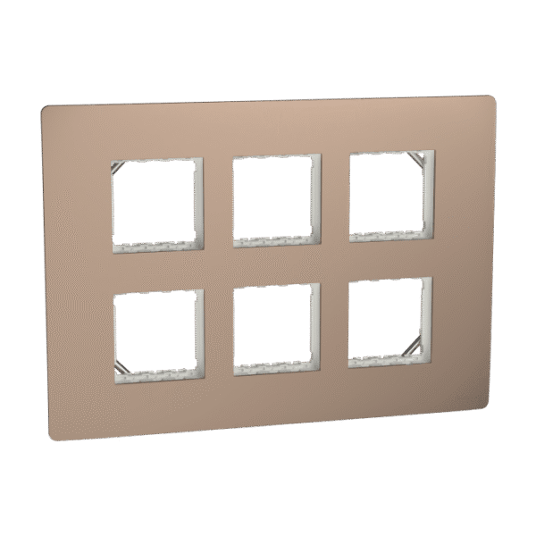 MZCP12M_BZ | Cover Frame, Miluz Zeta, 12 Module, Bronze - Schneider Electric