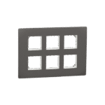 MZCP12M_WG | Cover Frame, Miluz Zeta, 12 Module, Warm Grey - Schneider Electric
