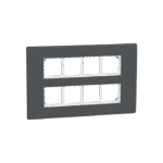 MZCP16M_AN | Cover Frame, Miluz Zeta, 16 Module, Anthracite - Schneider Electric